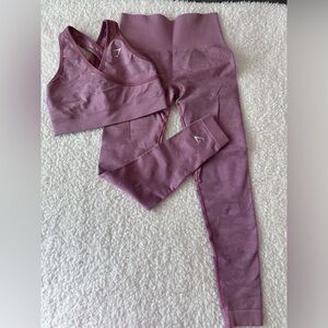 Gymshark adapt camo pink set